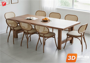 Dining Table Set Skp Files